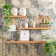image 7 of Harbour Housewares Modern Floating Wall Shelves - 60cm - Brown - Pack of 2