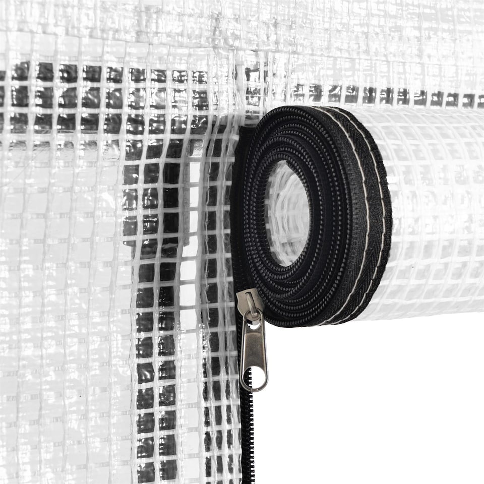 image 1 of Harbour Housewares Plastic 4 Tier Mini Greenhouse - 3ft x 6ft - White