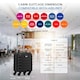 image 8 of 40x30x20cm Wizz Air & Vueling Maximum Size Free Cabin Carry On Lightweight 4 Wheel ABS Hard Case Suitcases Cabin Carry On Hand Luggage Silver | Silver | Cabin Bag