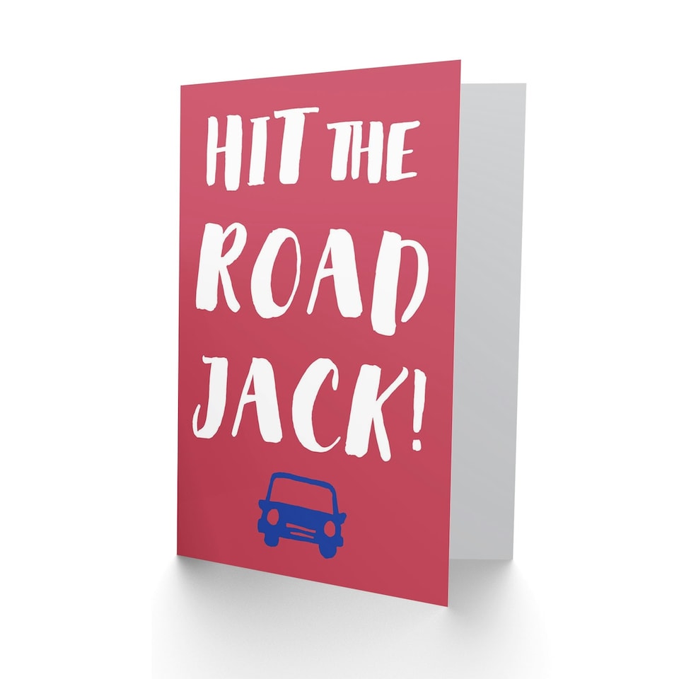 image 1 of Bon Voyage Hit Road Jack Goodbye Card
