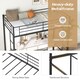 image 6 of COSTWAY Metal Loft Bed Frame with Safety Guardrail Black