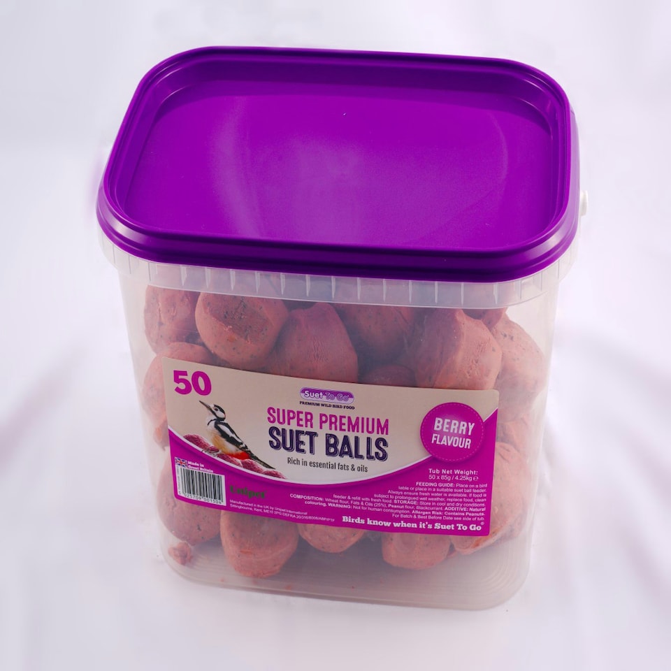 Suet To Go Super Premium Berry Flavour Suet Balls (50 x 85g)