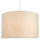 image 5 of Contemporary and Sleek 14 Inch Cream Linen Fabric Drum Lamp Shade 60w Maximum | Cream