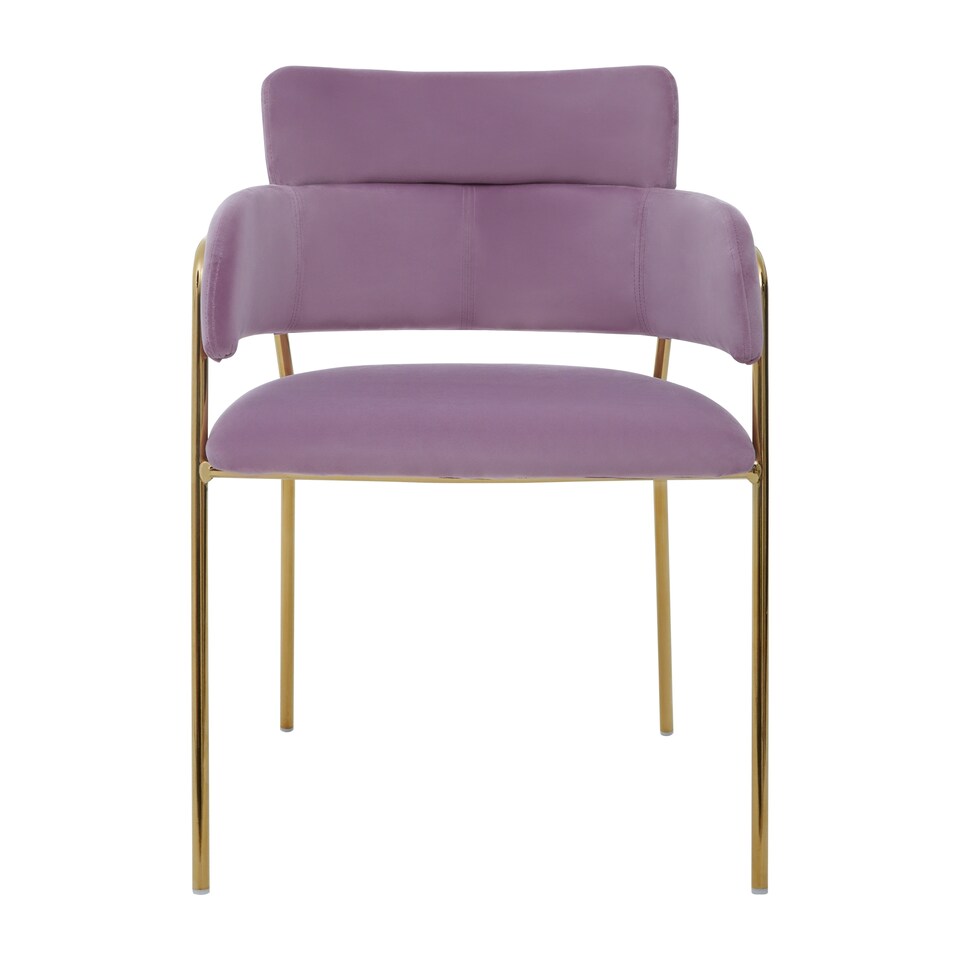 image 1 of Interiors By Premier Pink Velvet Dining Chair,Compact Lounge Chair, Velvet Upholstered Kitchen Chair,Bedroom Decorative Chair Pink