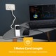 image 3 of GEEPAS 6 Gang Extension Lead, 1M Cable
