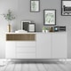 image 5 of Roomers Sideboard 3 Drawers 3 Doors in White and Oak