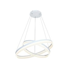 Milagro Pendant Lamp Ring 60W Led + Remote White