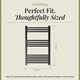 image 5 of Balterley Straight Heated Heated Towel Rail Radiator, 542W | Black | Matt Black