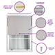 image 3 of FURNISHED Blackout Roller Blinds with Round Eyelets Cut to Size Easy Fit Window Shade | Cream | Cream | (W) 240cm x (L) 210cm