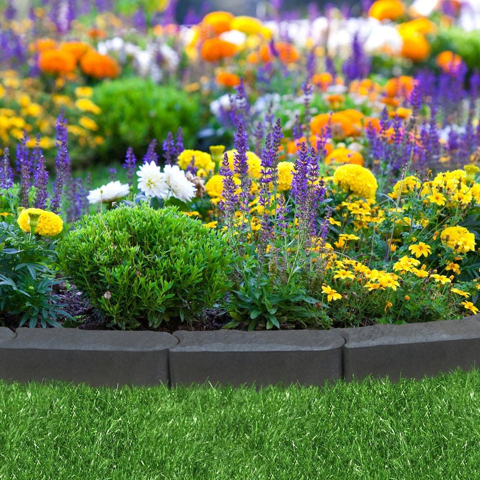 image 1 of Garden Edging Stomp Edge Border - Graphite, Pack of 12