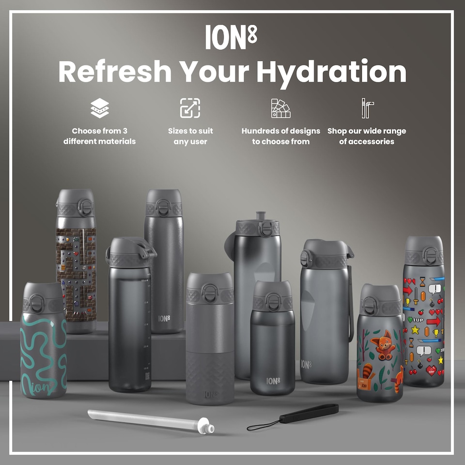image 1 of Leak Proof Slim Water Bottle, Vacuum Insulated, 500ml (17oz)
