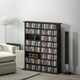 image 7 of HOMCOM CD Storage Unit DVD Tower Blu-ray Storage Shelf for Office, Black Black