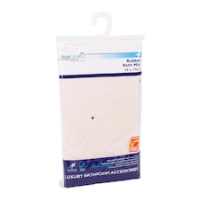 Blue Canyon Rubber Bath Mat - Cream - 34 x 74cm