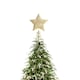 image 5 of Living and Home Christmas Tree Star Topper Golden Glitter Ornaments - Star night