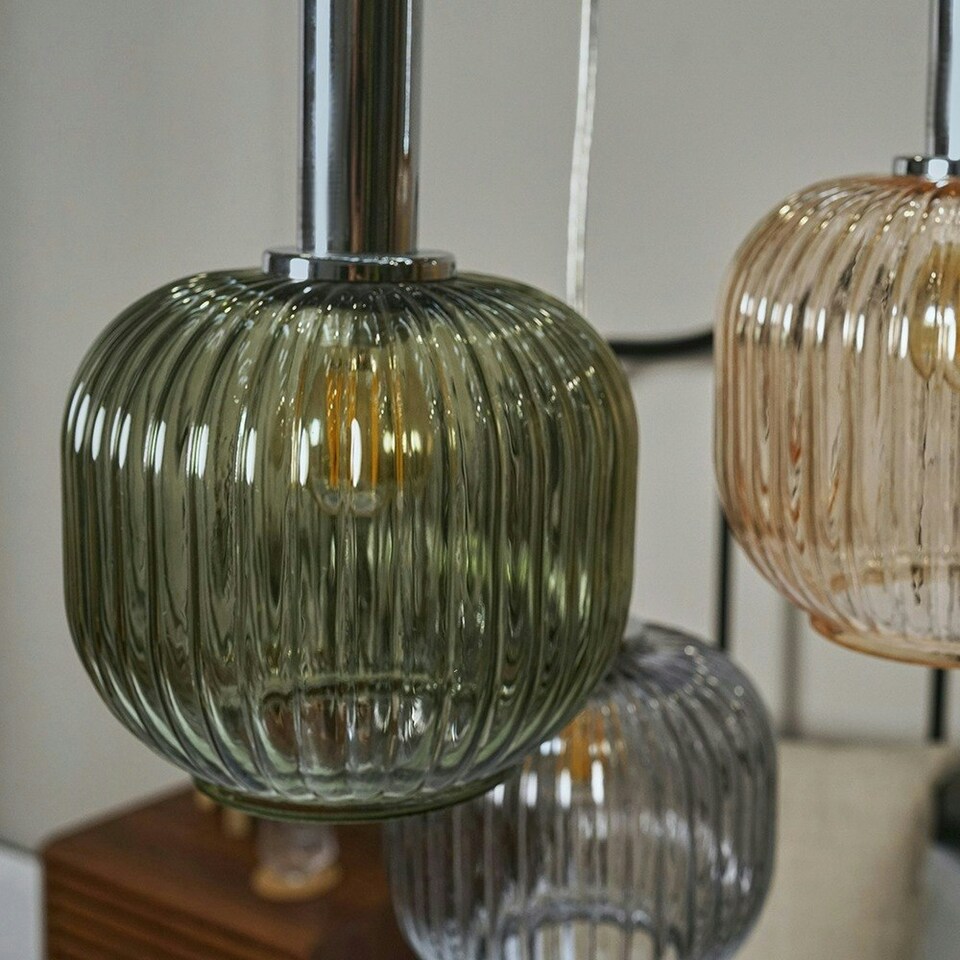 image 1 of ValueLights Stratton 3 Way Polished Chrome Ceiling Light Pendant