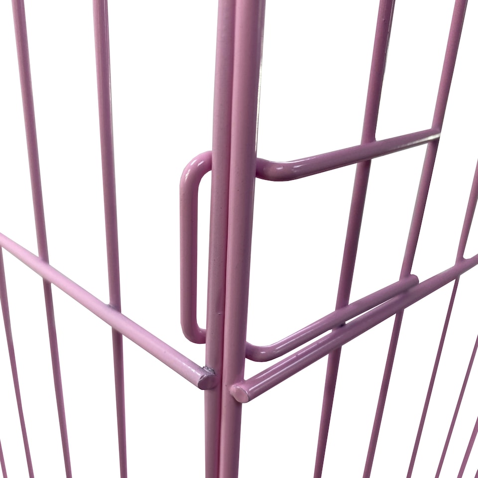 image 1 of Hugglepets Dog Cage Crate with Metal Tray Silver | One Size
