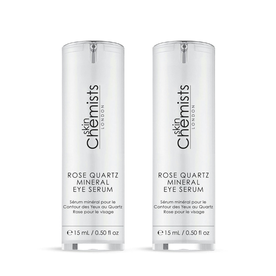 image 1 of skinChemists Rose Quartz Mineral Eye Serum 15ml Twin Value Savings Pack