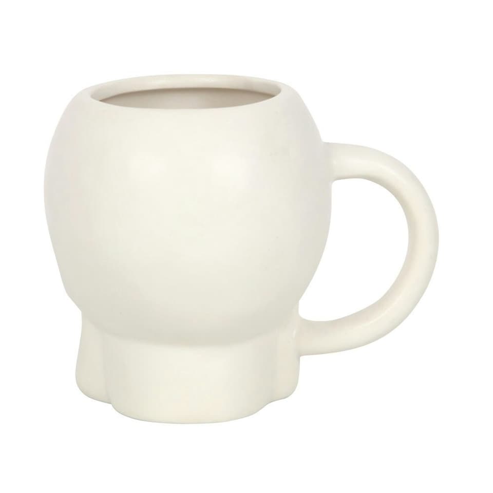 image 1 of Something Different Dark Matter Skull Halloween Mug - White - One Size
