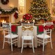 image 5 of 50cm Large Metallic Christmas Chair Bows Sashes Party Dining Decor Wedding | Gold | Gold | Set of 4
