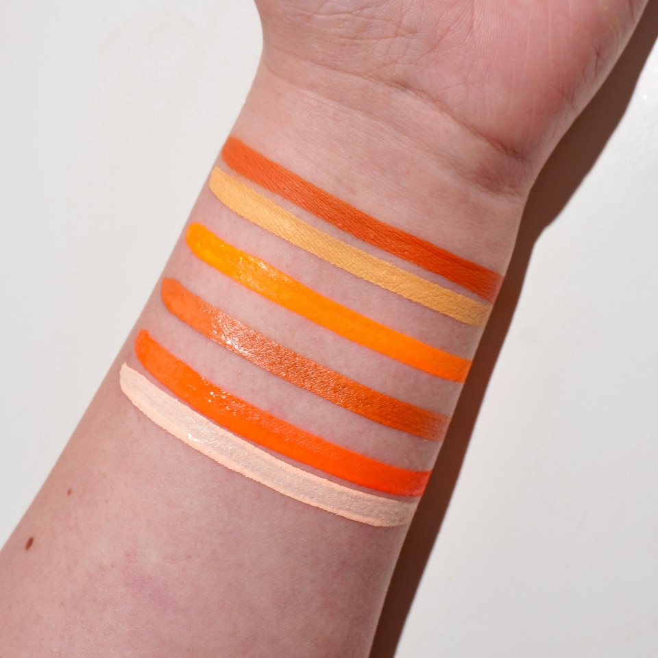 image 1 of Orange 4 Pan Palette - Eyeliner - Glisten Cosmetics Orange