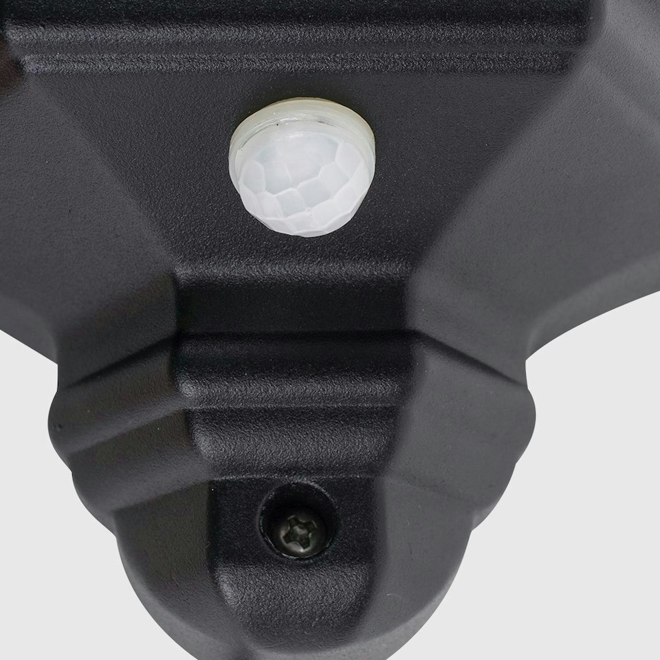 image 1 of ValueLights Kayleigh Black Outdoor Wall Lantern | Black