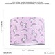 image 5 of Beautiful Modern Soft Lilac Cotton Lampshade with Unicorns Clouds and Rainbows | Purple | Lilac | 1