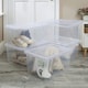 image 2 of Wham Crystal 5 x 37L Stackable Plastic Storage Boxes with Lids Clear Clear
