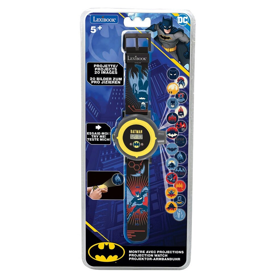 image 1 of Lexibook DMW050BAT Batman Children's Projection Watch with 20 Images