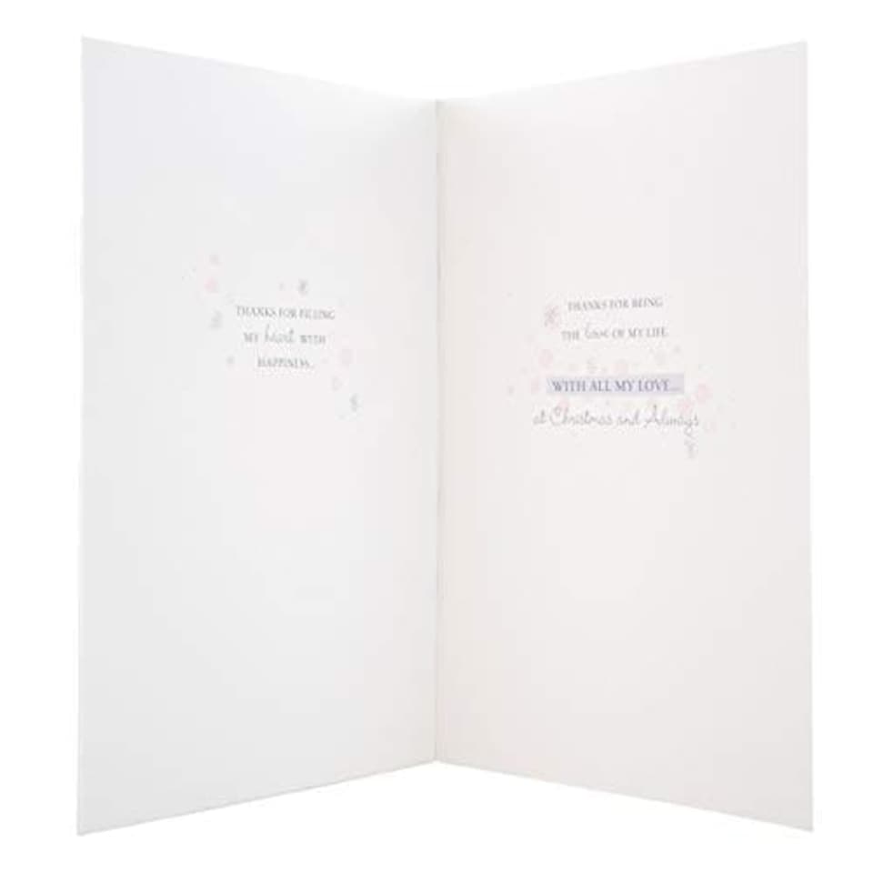 image 1 of Hallmark Large Wonderful Wife Christmas Card 'Glitter Shaker'
