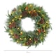 image 7 of HOMCOM 60cm Christmas Wreath with LED Lights Pine Cones Red Berries Green