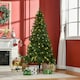 image 2 of HOMCOM 6FT Prelit Artificial Christmas Tree w/ Warm White Light Xmas Decoration