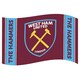 image 1 of West Ham United FC Stripe Crest Flag - Claret/Blue - One Size