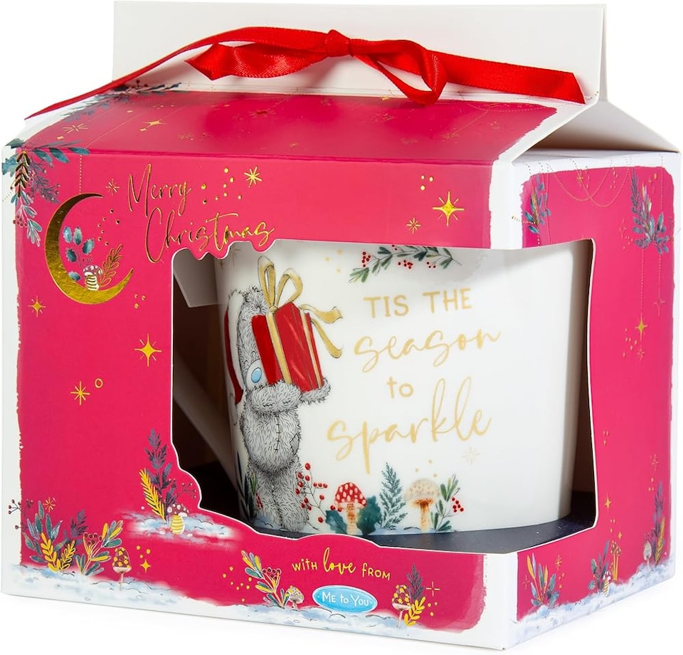 image 1 of Season to Sparkle' Porcelain Christmas Mug