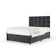 image 1 of Majestic 1000 Pocket Sprung Graphite Plush Velvet Divan Set And Pearl Headboard Single