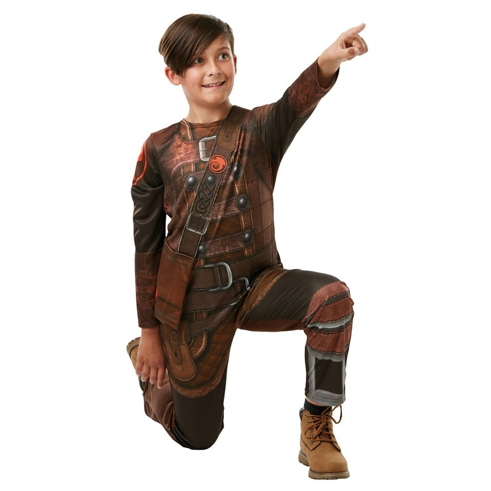 image 1 of How To Train Your Dragon Childrens/Kids Hiccup Costume - Brown - 9-10 Years Brown | 9