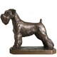 image 2 of Schnauzer Figurine On Base In Solid Cold Cast Bronze Designed By David Geenty