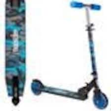 bopster 2 Wheeled Folding Scooter - Blue Camo