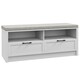 image 1 of HOMCOM Shoe Bench with Removable Cushion, Open Compartments White