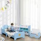 image 8 of ZONEKIZ Storage Unit w/ 9 Removable Storage Baskets for Nursery Playroom - Grey Blue