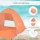 image 9 of Outsunny 2-3 Person Pop up Tent Instant Camping Tent Sun Shade Shelter Blue
