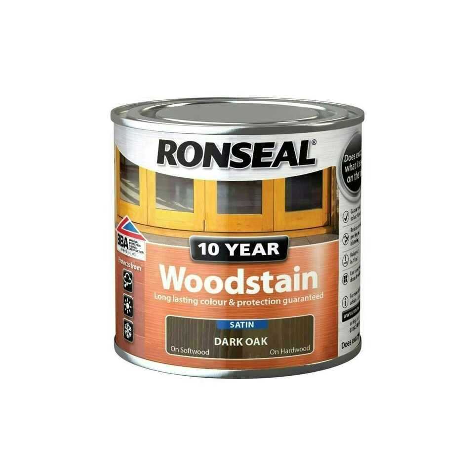 10 Year Woodstain Dark Oak 250ml - RSL10WSDO250