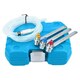 image 1 of 3pc 12 Point Brake Clutch Bleeder Bleeding Bleed Wrench Set 8mm 10mm 11mm