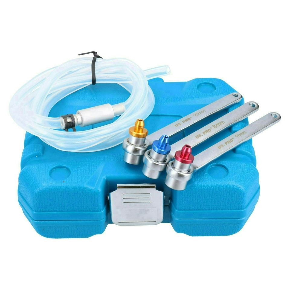 image 1 of 3pc 12 Point Brake Clutch Bleeder Bleeding Bleed Wrench Set 8mm 10mm 11mm