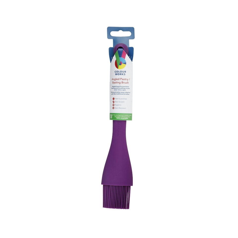 image 1 of Colourworks Silicone Pastry Brush Purple Heat Resistant