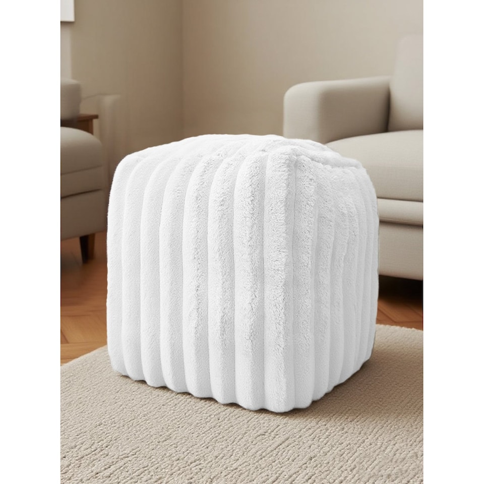Home Republic Jumbo Cord Faux Fur Bean Bag