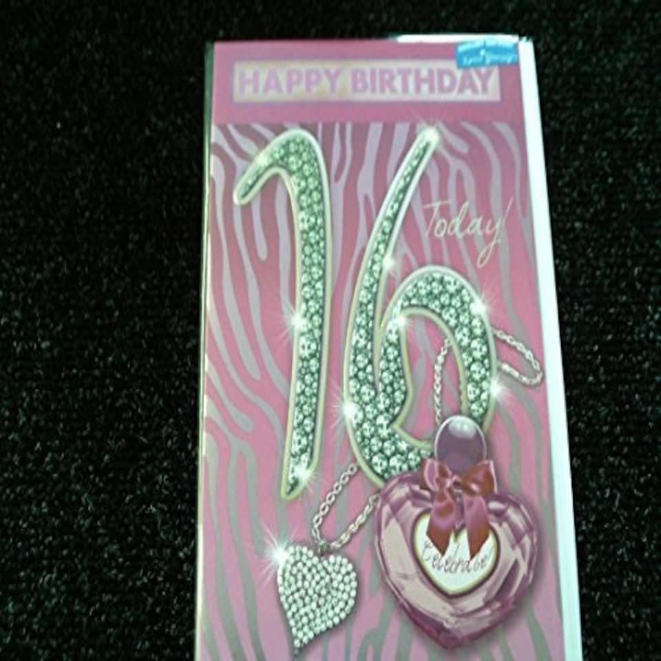 image 1 of Xpress Yourself Open Female 16 Today! Medium Sized Style Birthday Card
