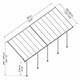 image 3 of Patio Cover Feria 4M Deep 4X7.87 Clear - Polycarbonate - L787 x W385 x H305 - Grey Grey