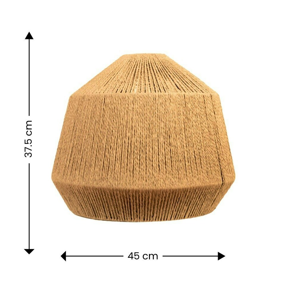 image 1 of ValueLights Large Natural Modern Woven Rustic Ceiling Pendant Light Shade Lampshade Brown