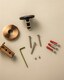 image 4 of Cosmic Wall Mounted Towel Hook w/ Durable Metal for Bathroom Brushed Copper 6 cm