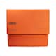image 1 of Pack of 10 Orange Card Premium Foolscap Document Wallets